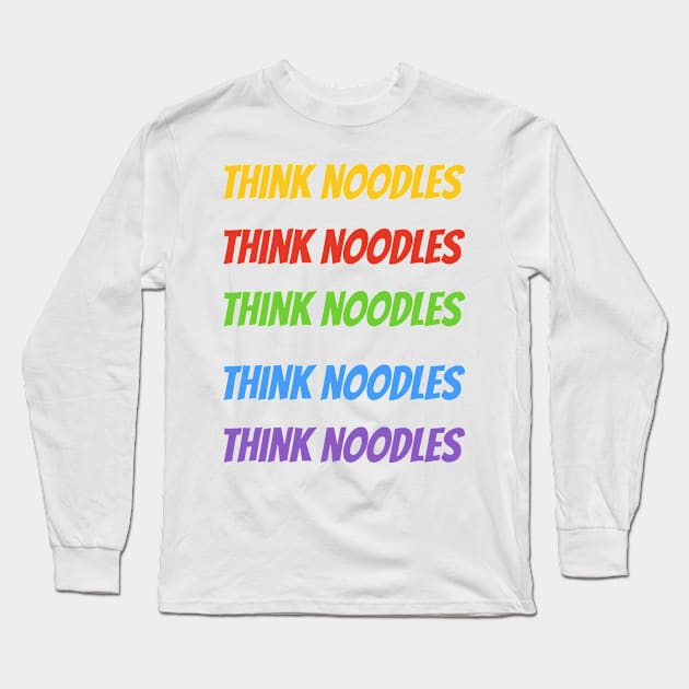 think noodles (pack) Long Sleeve T-Shirt by AdelDa